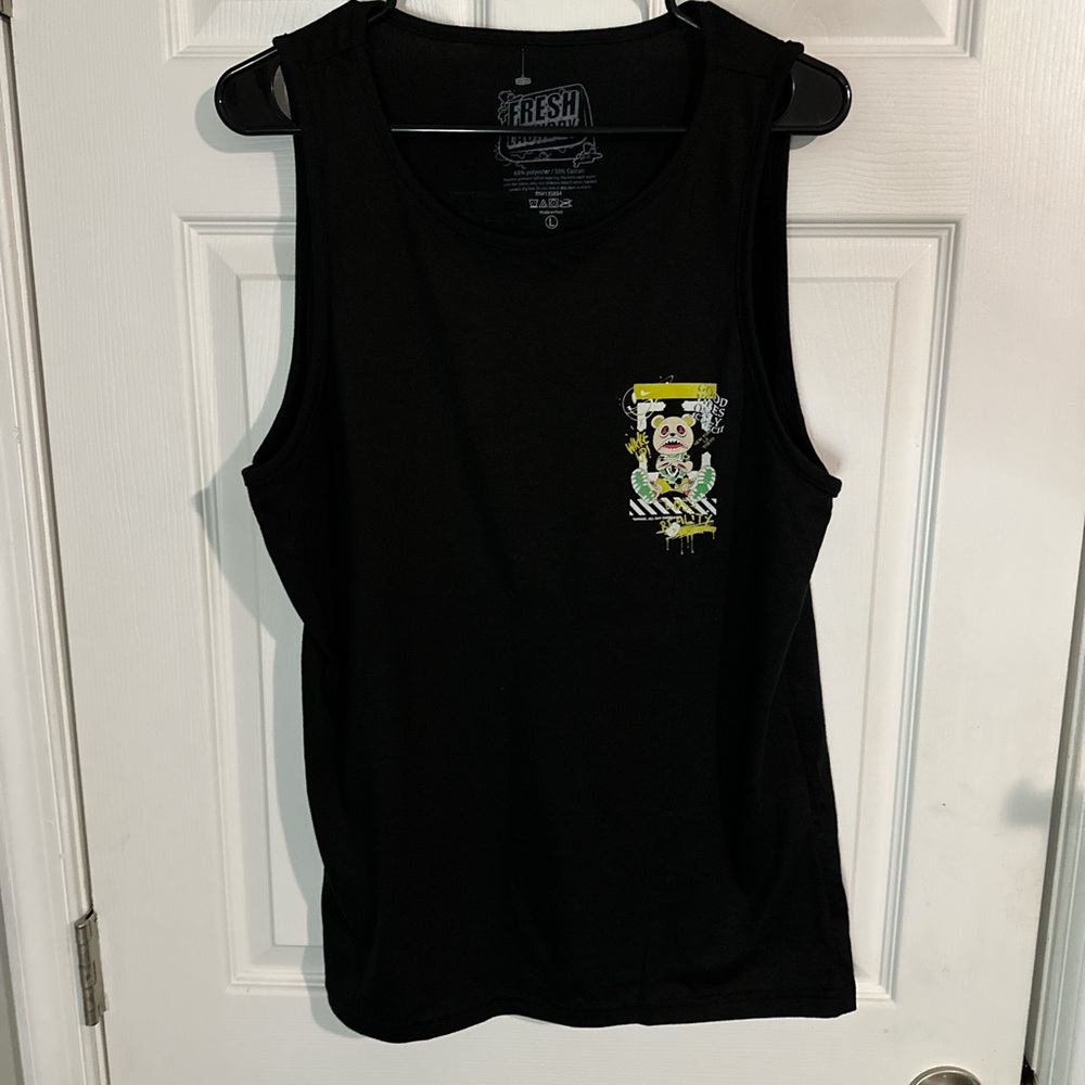 Fresh Laundry Black Tank Top unisex